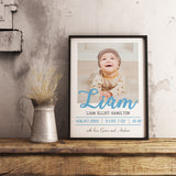 Personalize Birth Announcement Poster