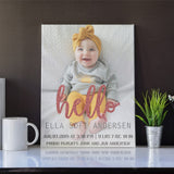 Personalize Birthday Canvas Art