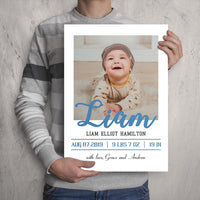 Personalize Birth Announcement Digital Printable