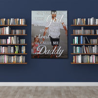 Personalize Wall Art Decor Daddy And Daughter Canvas